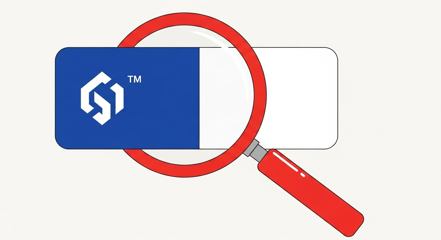 A stylized illustration of a digital certificate being inspected, symbolizing the difference between VMC and CMC for BIMI.