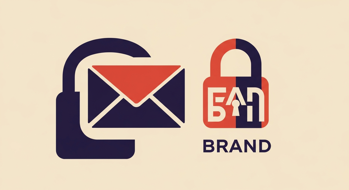 A visual representation of BIMI displaying a verified brand logo next to an email.