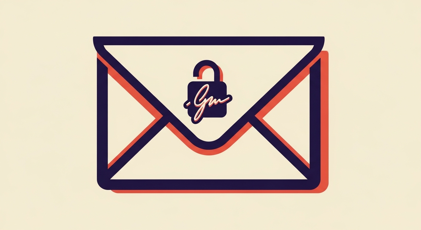 An email envelope with a digital signature icon, representing DKIM authentication.