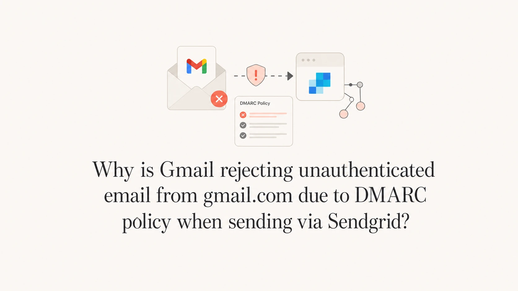 Gmail rejecting SendGrid mail that claims to be from gmail.com.