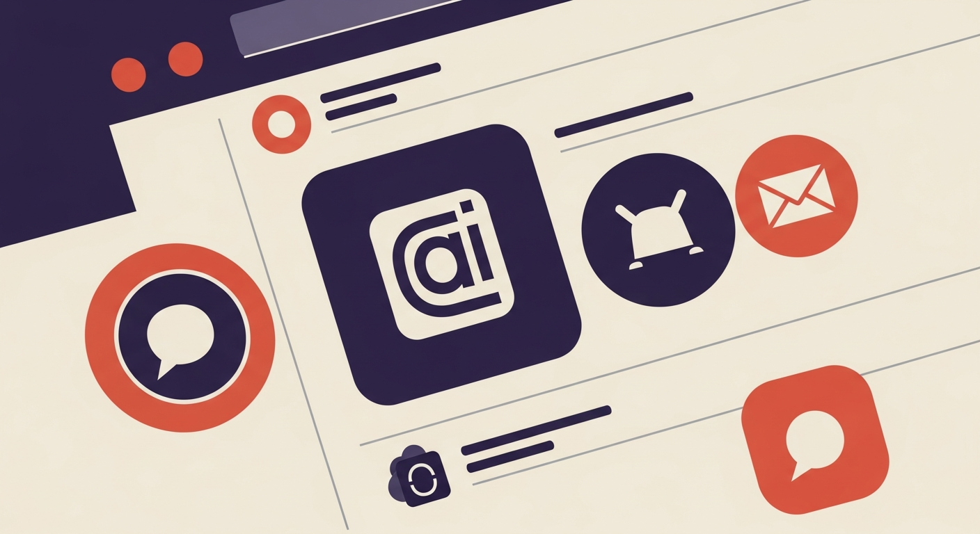 Email inbox showing a consistent square BIMI logo