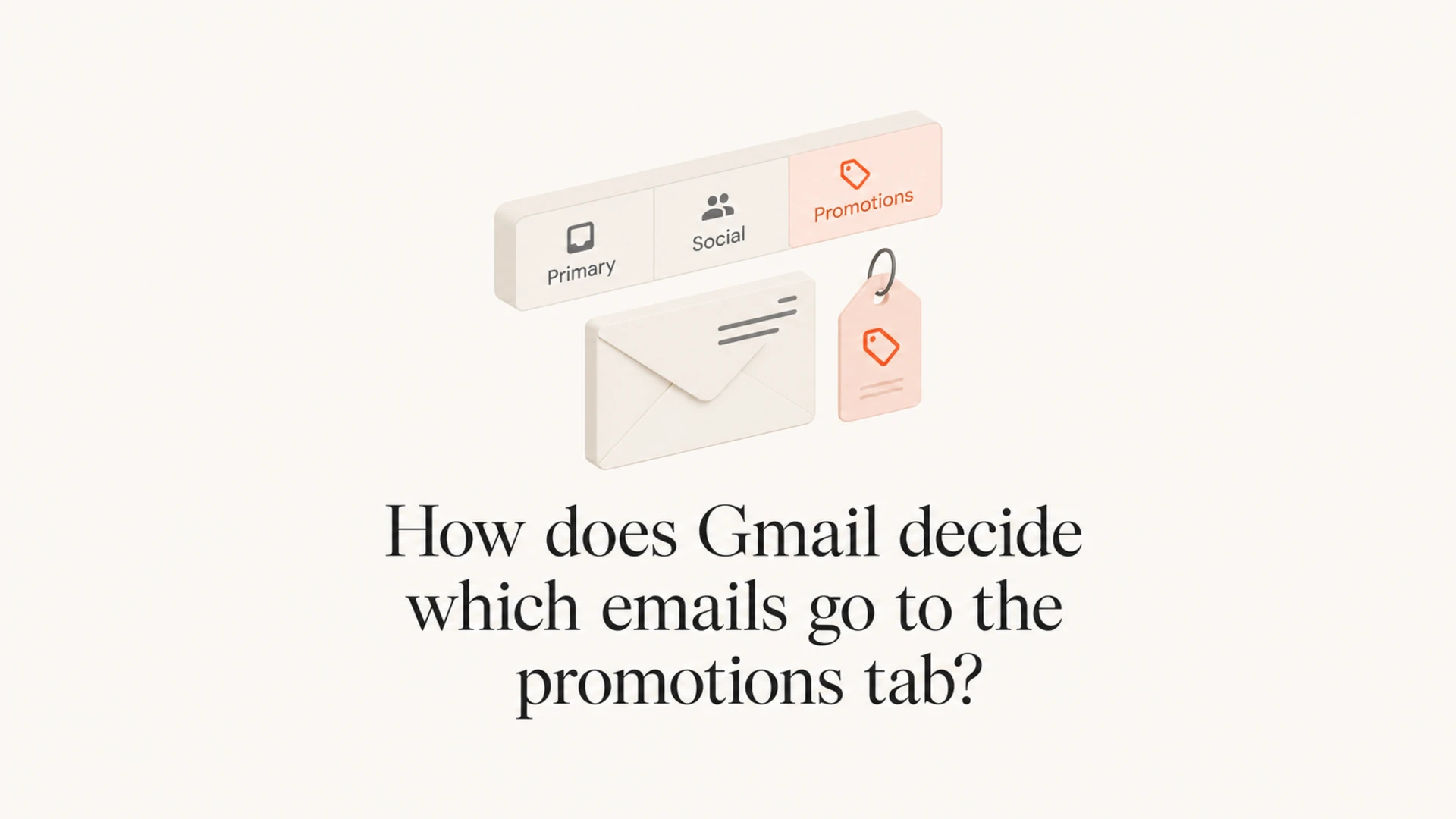 Article thumbnail showing Gmail-style inbox tabs and the title about Gmail Promotions placement.