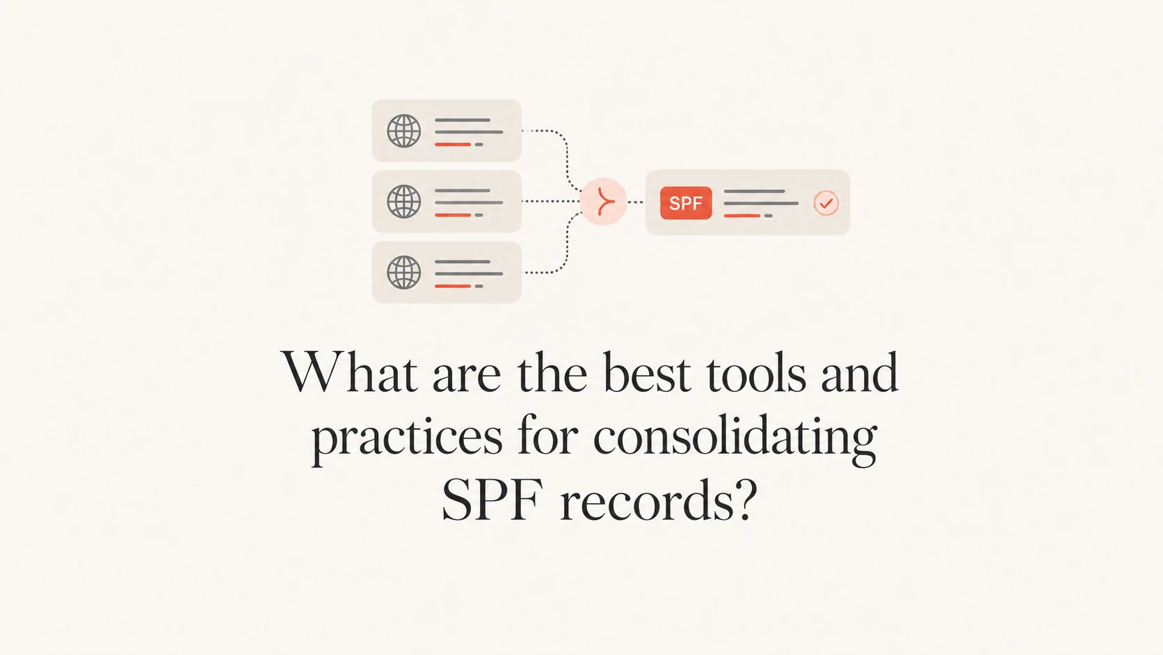 SPF records being consolidated into one clean sender policy.