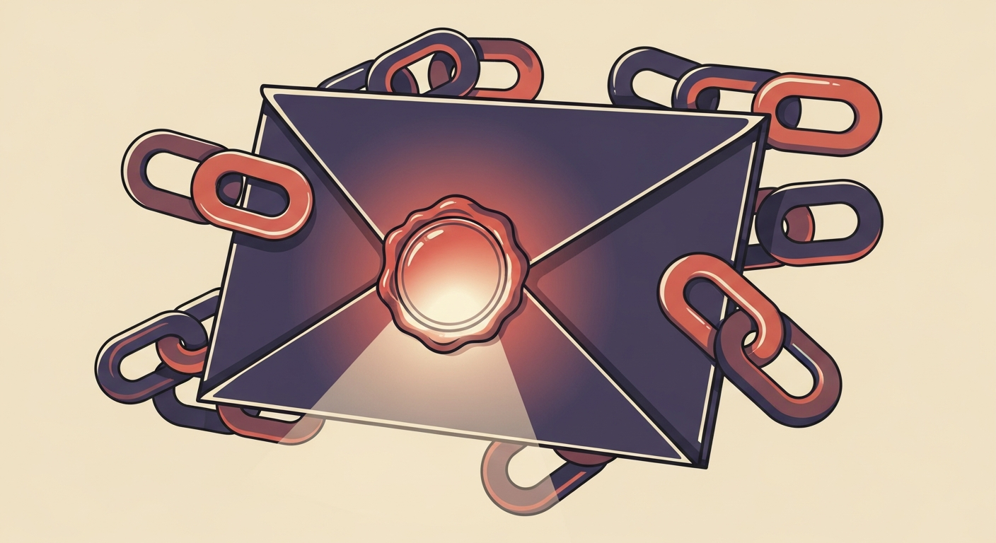An email envelope with an Authenticated Received Chain seal
