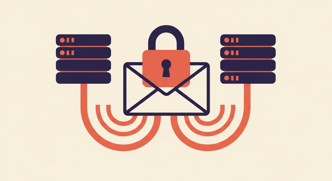 Secure email connection secured by MTA-STS enforce mode