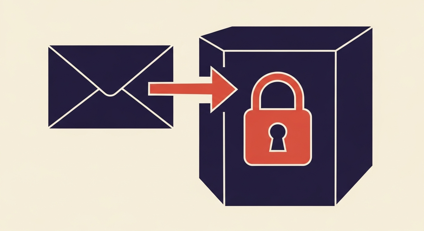 An illustration showing secure email flow through DNS for DKIM verification without specific ports.