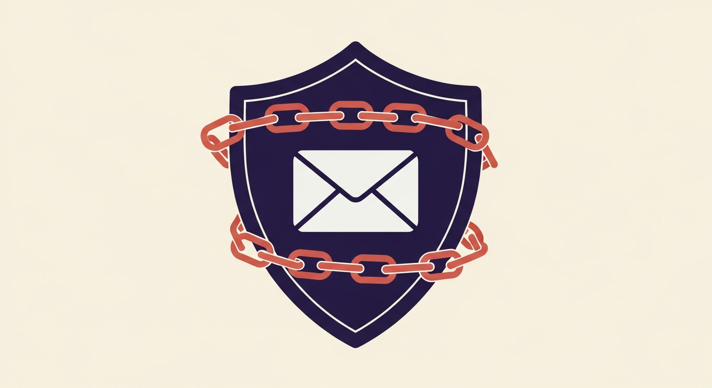 An illustration of ARC protecting an email's authentication through a chain of trust.
