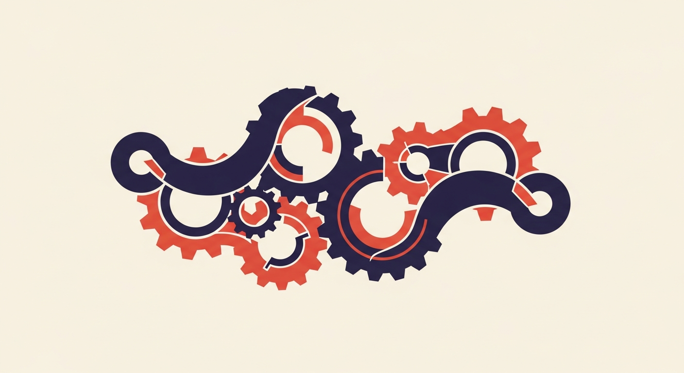 Interconnected gears symbolizing the three ARC headers working together