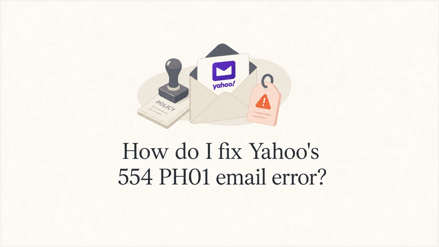 How do I fix Yahoo's 554 PH01 email error? - Suped