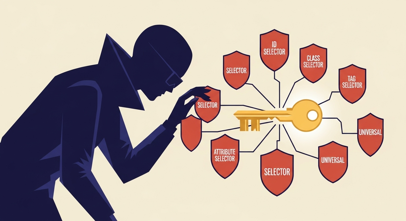 A visual representation of the security risks when a single DKIM private key is used for multiple selectors and is compromised.