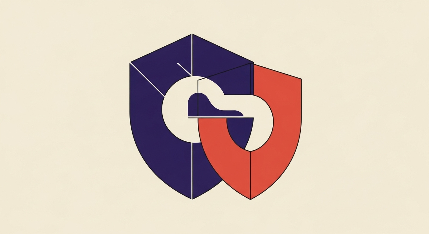 Stylized graphic representing DMARC alignment and email security.