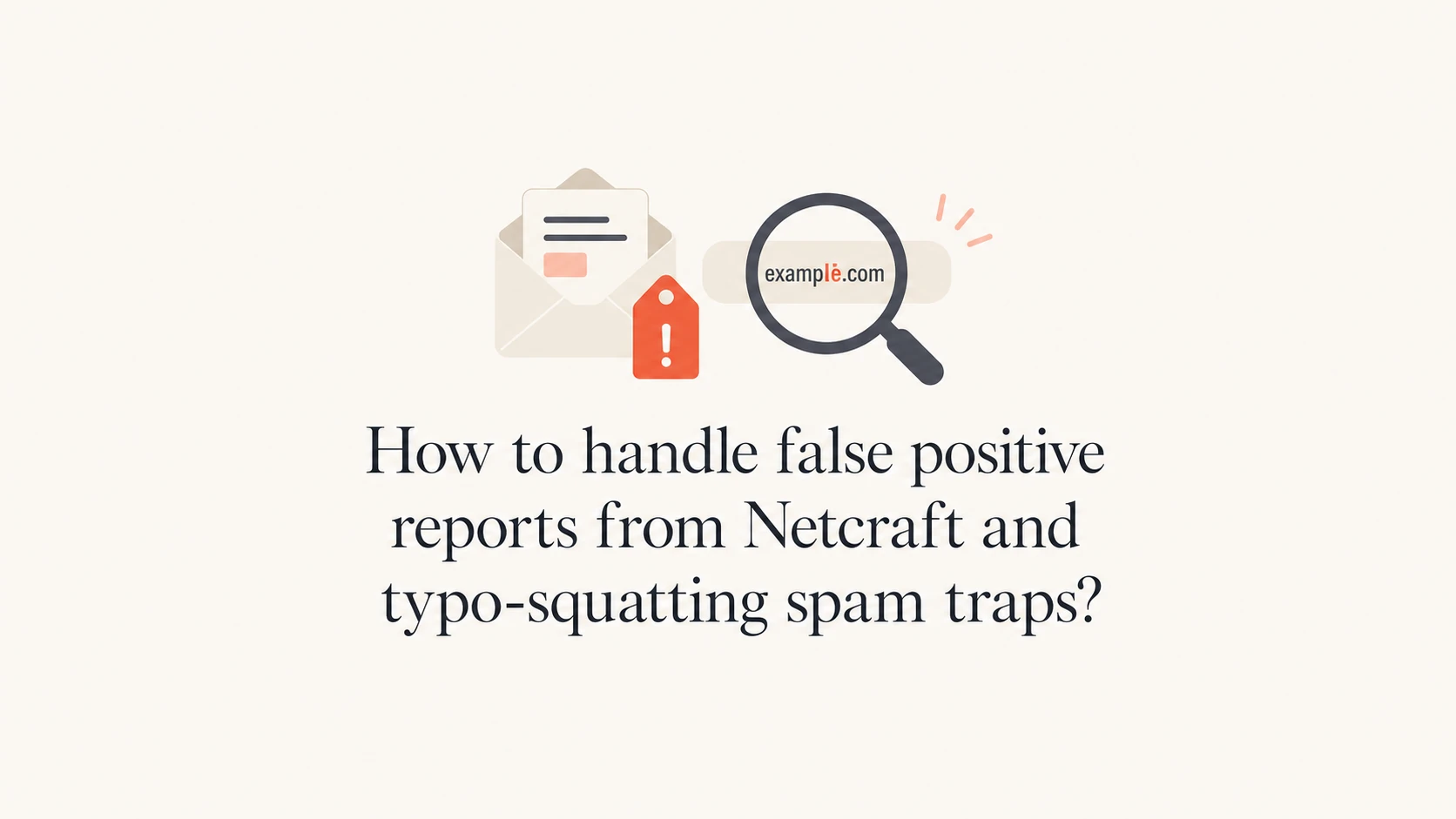 A false positive email report connected to a typo domain and spam trap.
