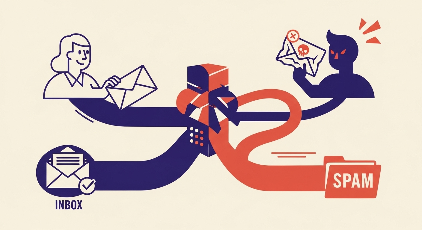 DMARC p=quarantine protecting recipients from spoofed emails