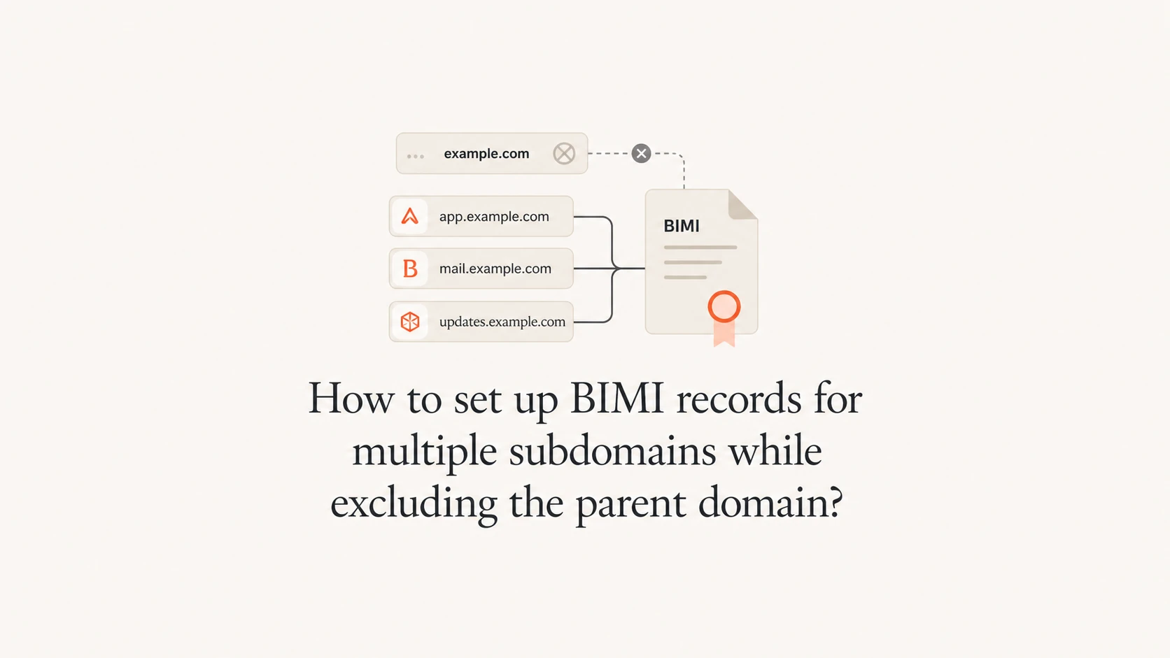 Bimi Domain Example How to set up BIMI records for multiple subdomains while excluding the ...