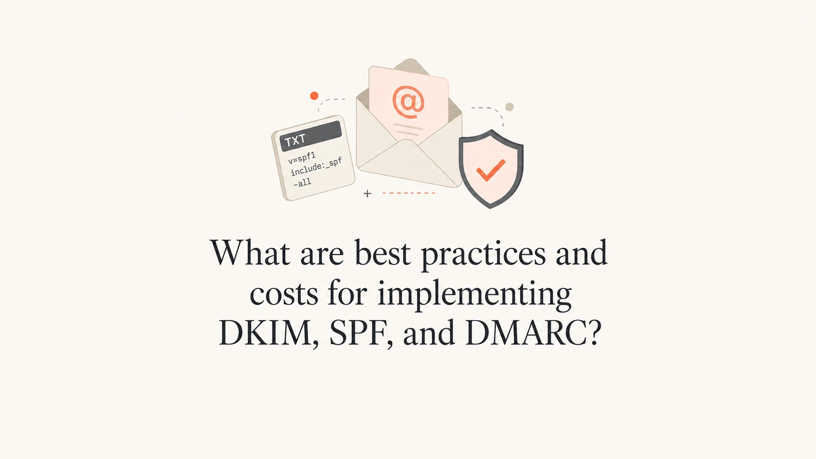 Article thumbnail for DKIM, SPF, and DMARC implementation costs and best practices.
