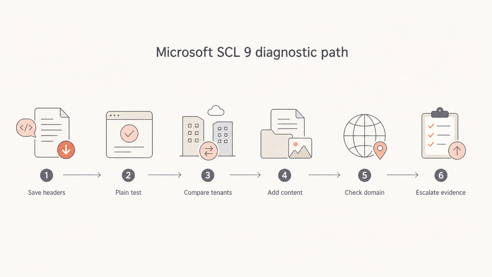 Flowchart for isolating the cause of Microsoft SCL 9