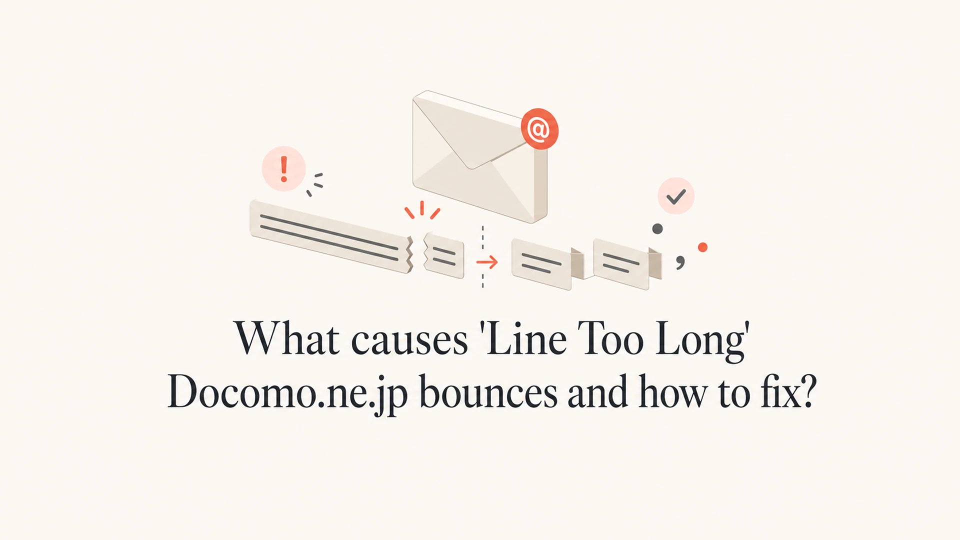 Editorial thumbnail about Docomo.ne.jp Line Too Long email bounces.