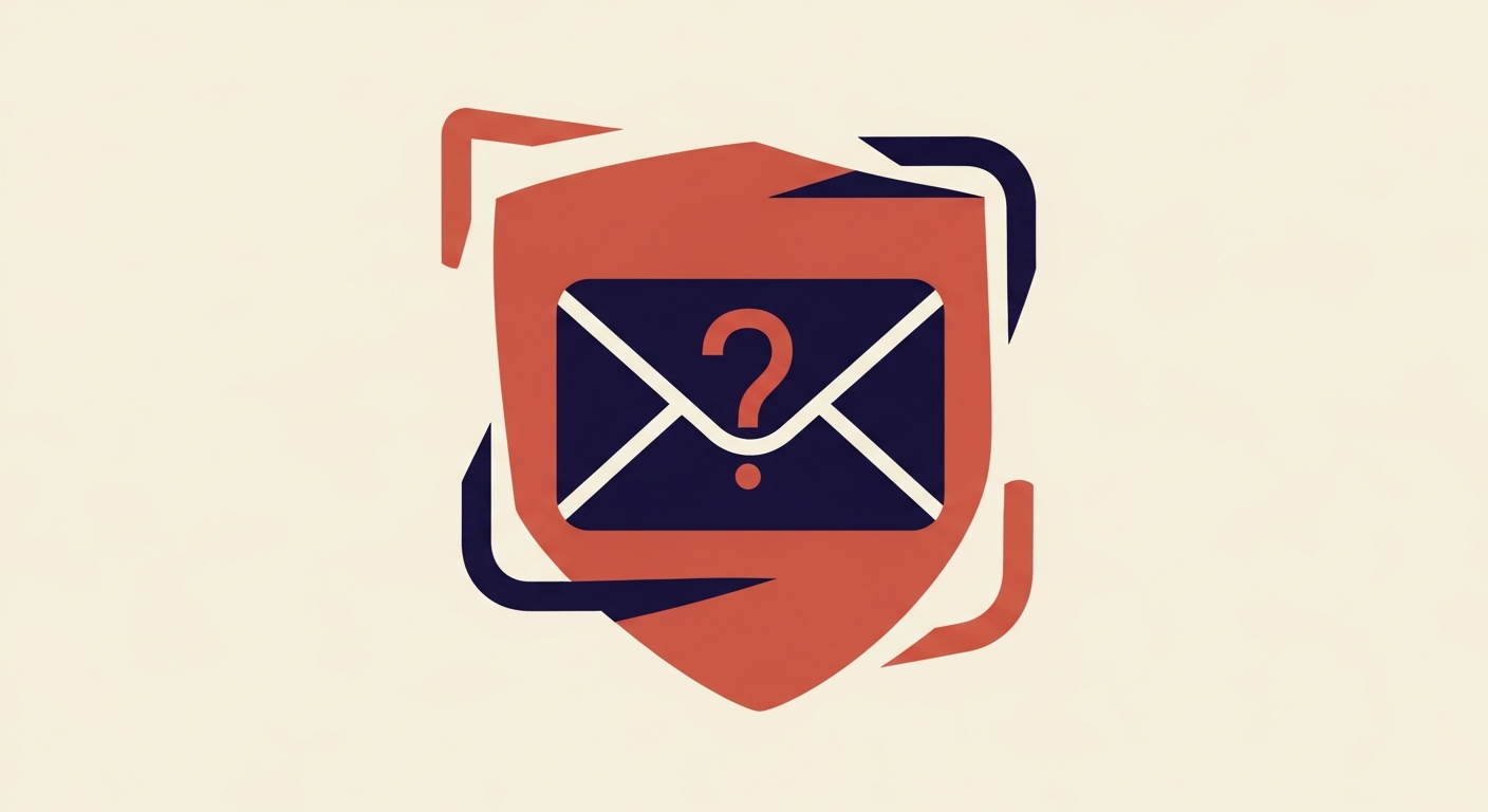 An email icon with a question mark, representing a neutral SPF result