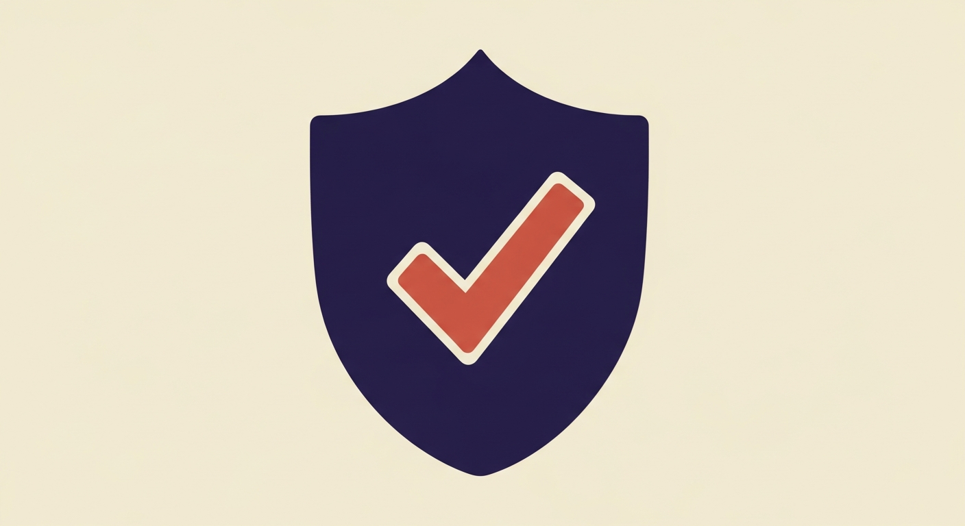 A secure shield with a checkmark, illustrating MTA-STS enforce mode.
